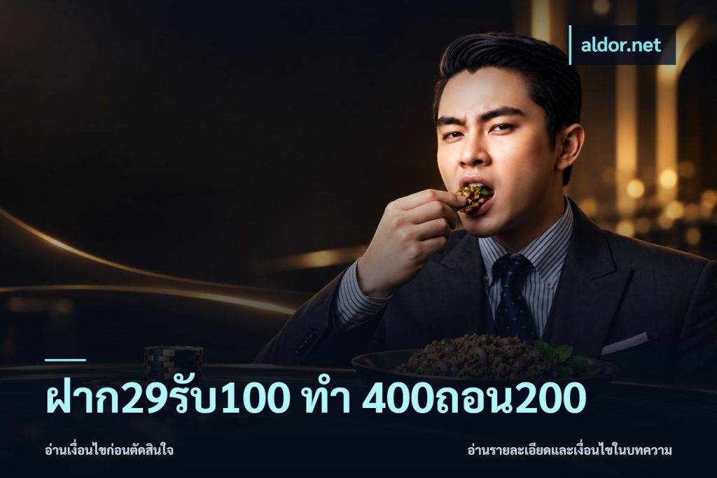 ฝาก29รับ100 ทํา 400ถอน200