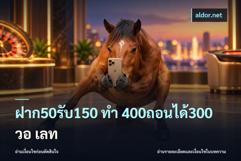 ฝาก50รับ150 ทํา 400ถอนได้300 วอ เลท