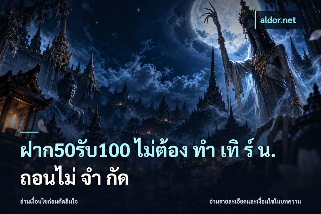 ฝาก50รับ100 ไม่ต้อง ทํา เทิ ร์ น. ถอนไม่ จํา กัด