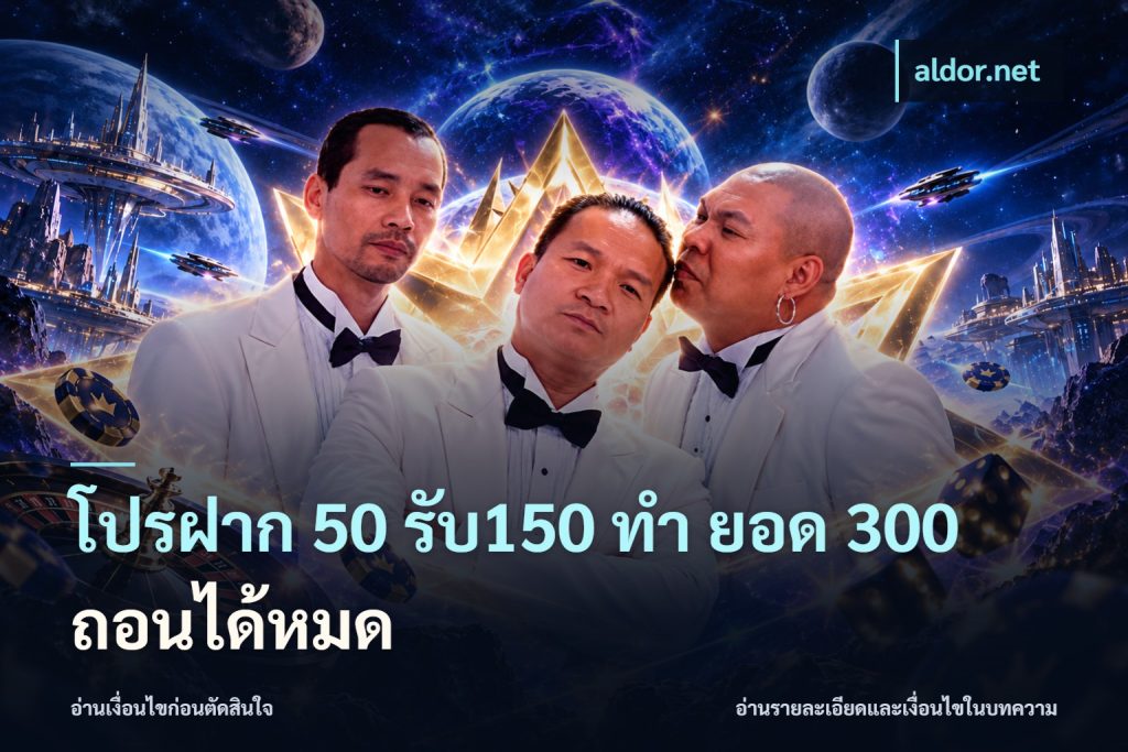 โปรฝาก 50 รับ150 ทํา ยอด 300 ถอนได้หมด