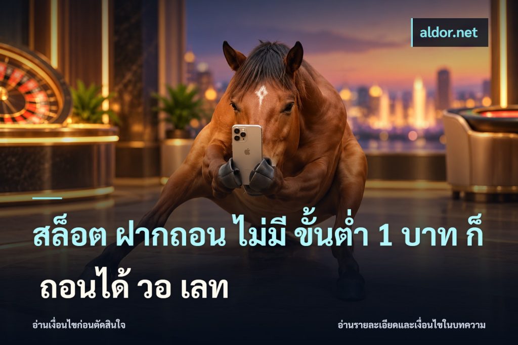 สล็อต ฝากถอน ไม่มี ขั้นต่ำ 1 บาท ก็ ถอนได้ วอ เลท