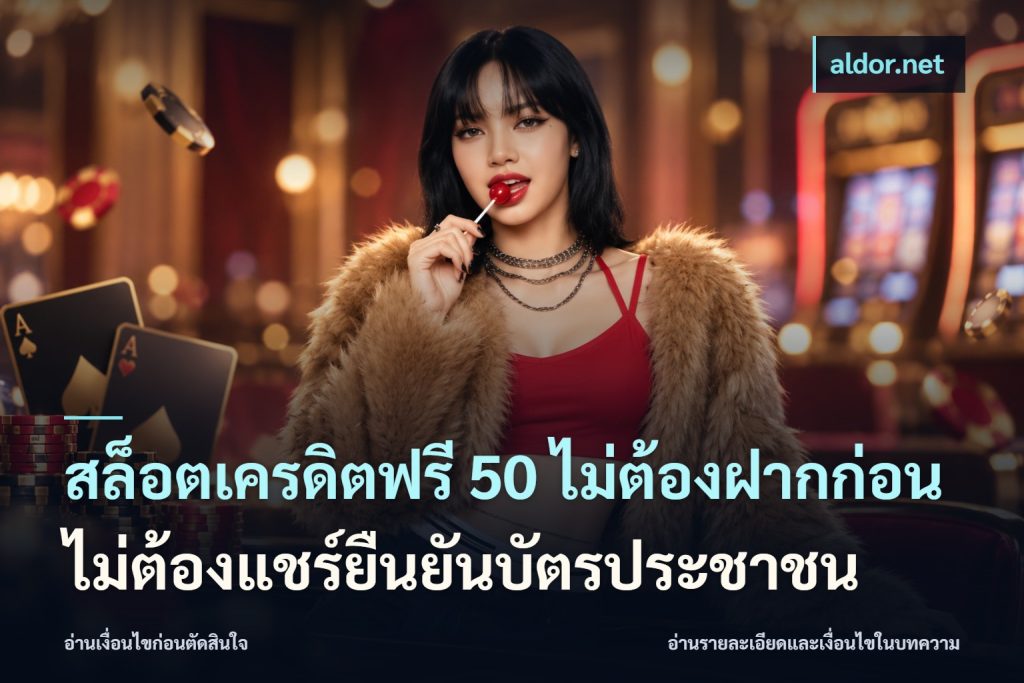 สล็อตเครดิตฟรี 50 ไม่ต้องฝากก่อนไม่ต้องแชร์ยืนยันบัตรประชาชน
