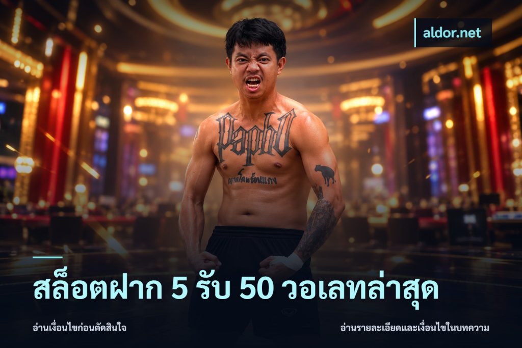 สล็อตฝาก 5 รับ 50 วอเลทล่าสุด