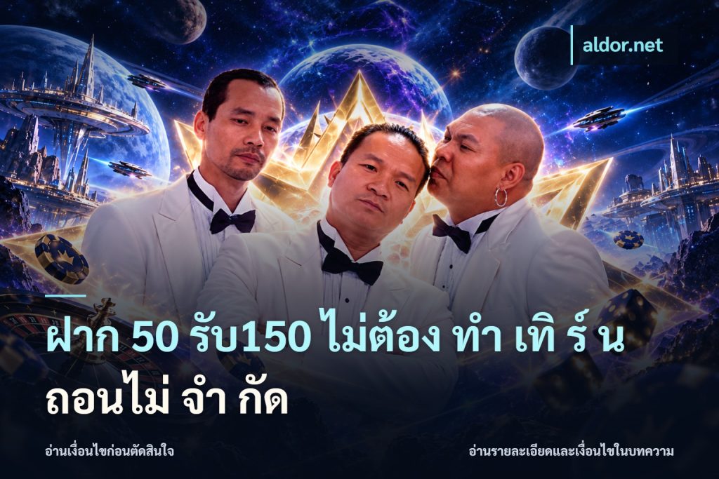 ฝาก 50 รับ150 ไม่ต้อง ทํา เทิ ร์ น ถอนไม่ จํา กัด