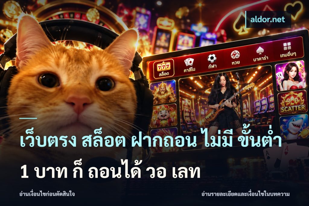 เว็บตรง สล็อต ฝากถอน ไม่มี ขั้นต่ำ 1 บาท ก็ ถอนได้ วอ เลท