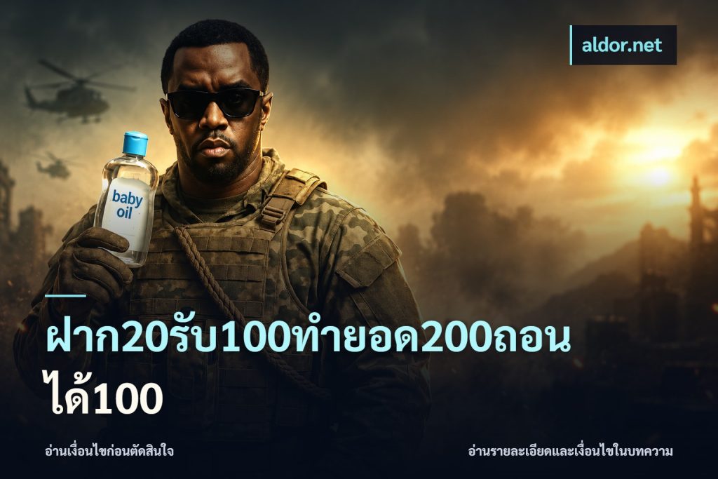 ฝาก20รับ100ทํายอด200ถอนได้100