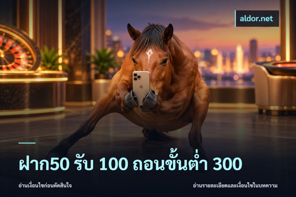 ฝาก50 รับ 100 ถอนขั้นต่ํา 300