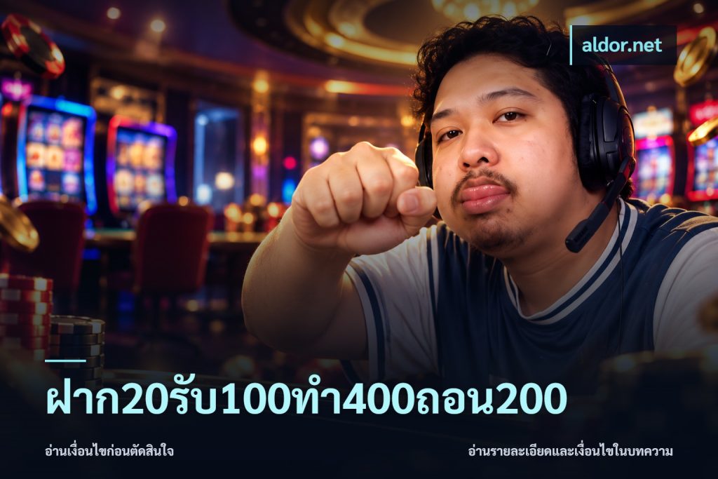 ฝาก20รับ100ทํา400ถอน200