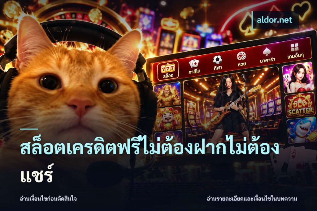สล็อตเครดิตฟรีไม่ต้องฝากไม่ต้องแชร์
