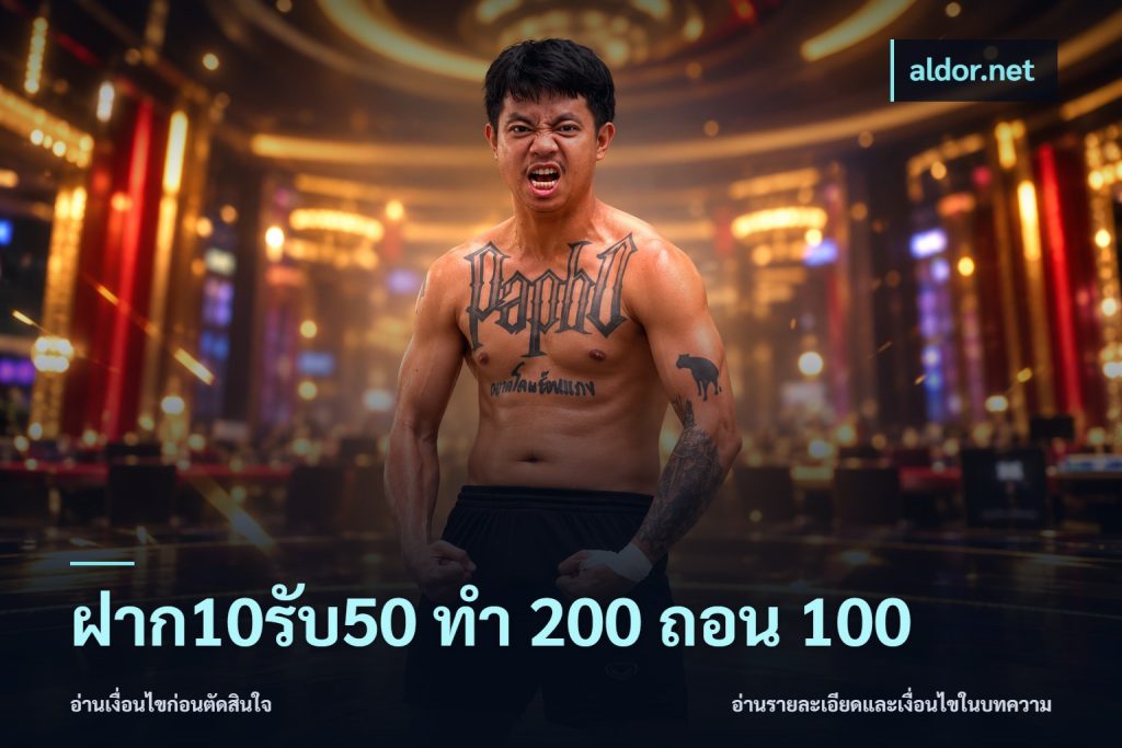 ฝาก10รับ50 ทํา 200 ถอน 100