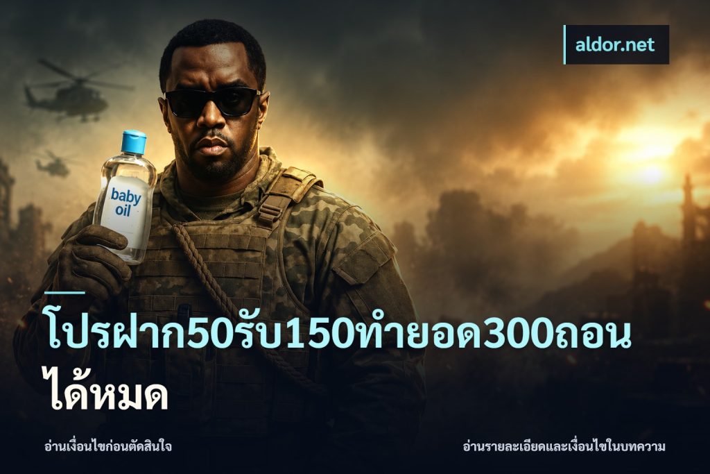 โปรฝาก50รับ150ทํายอด300ถอนได้หมด