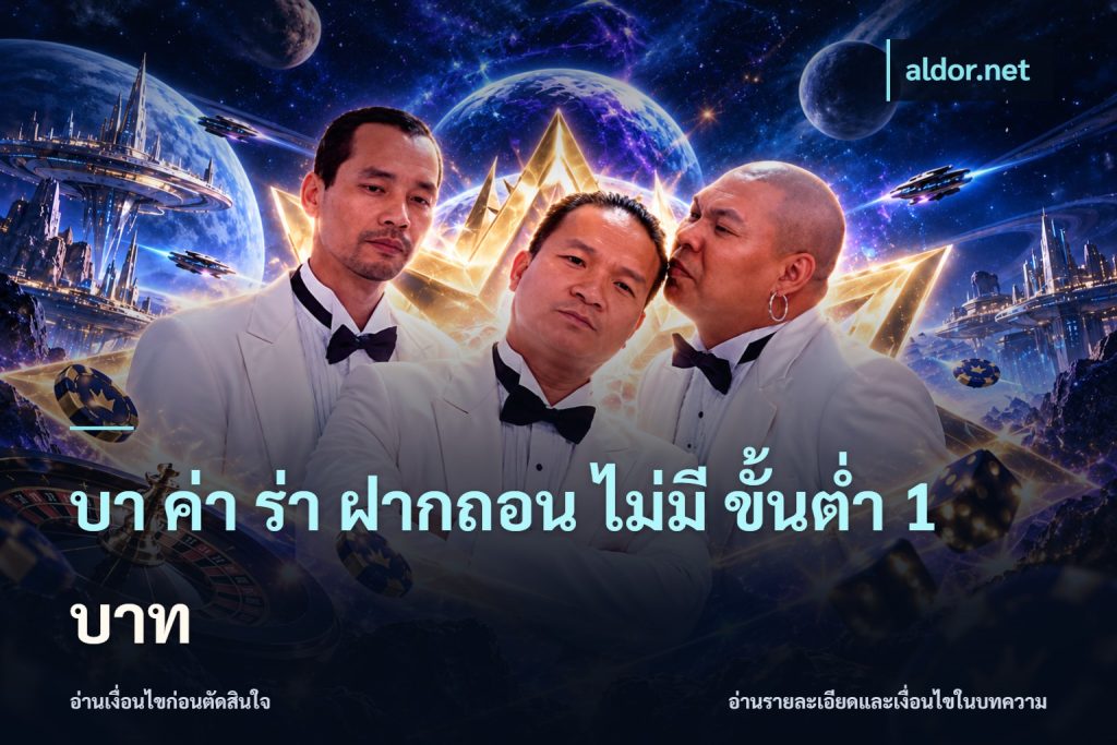 บา ค่า ร่า ฝากถอน ไม่มี ขั้นต่ำ 1 บาท