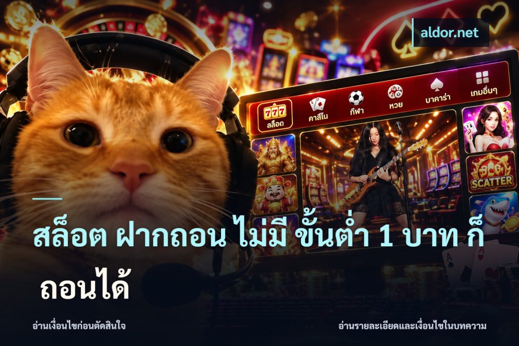 สล็อต ฝากถอน ไม่มี ขั้นต่ำ 1 บาท ก็ ถอนได้
