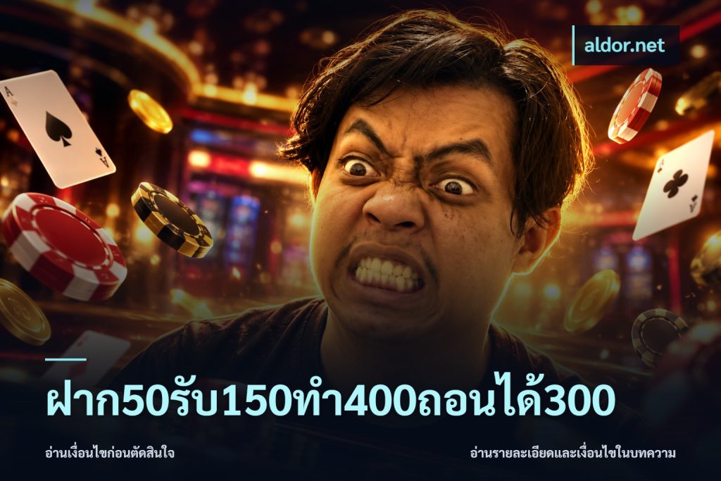 ฝาก50รับ150ทํา400ถอนได้300