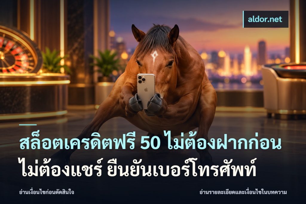 สล็อตเครดิตฟรี 50 ไม่ต้องฝากก่อน ไม่ต้องแชร์ ยืนยันเบอร์โทรศัพท์