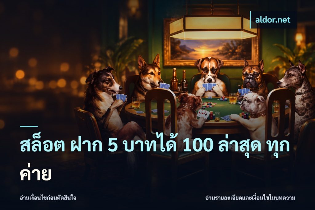 สล็อต ฝาก 5 บาทได้ 100 ล่าสุด ทุกค่าย
